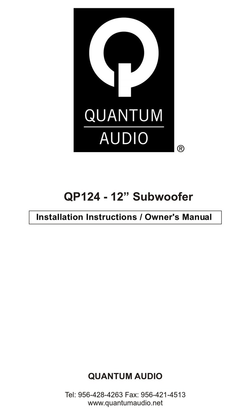 Quantum Audio QP124 Service manual