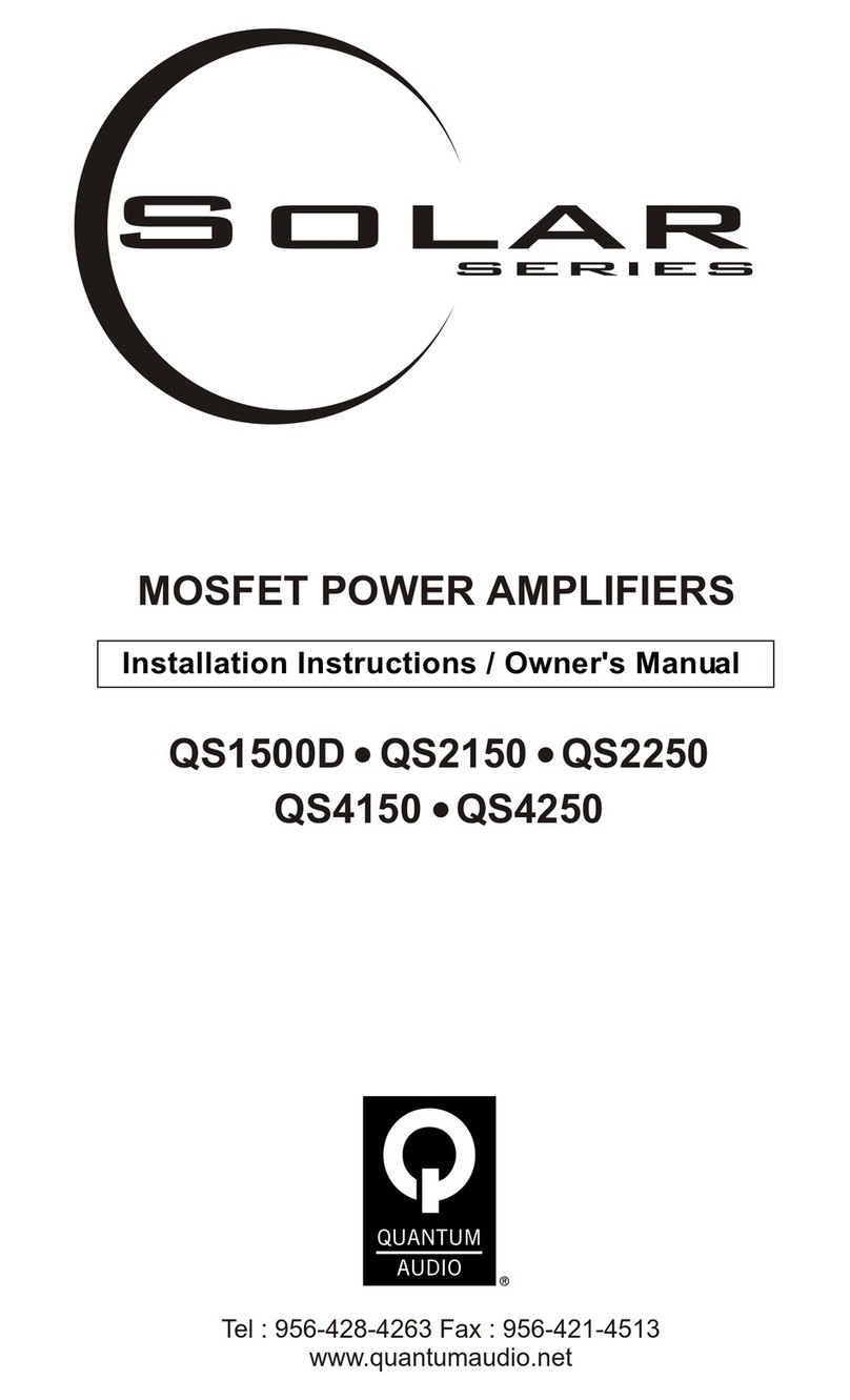 Quantum Audio Solar QS1500D Service manual
