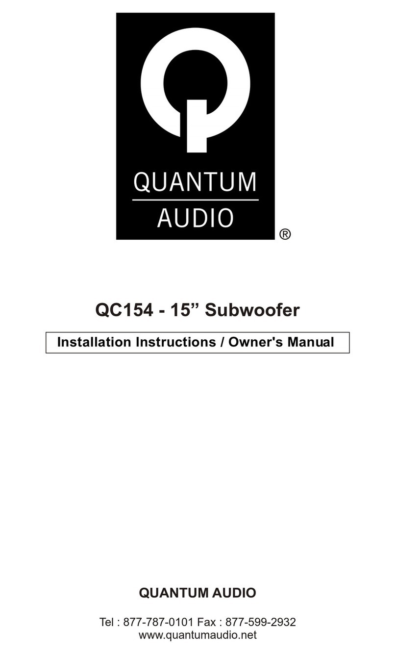 Quantum Audio QC154 Service manual