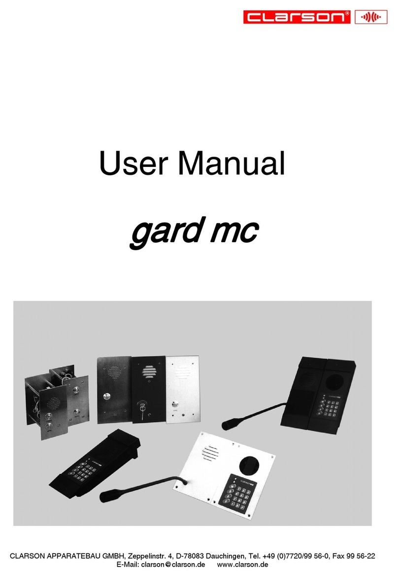 Clarson gard mc User manual