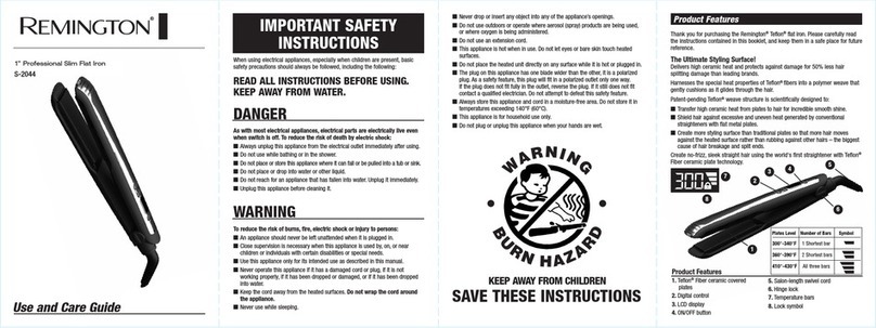 Remington S-2044 User manual