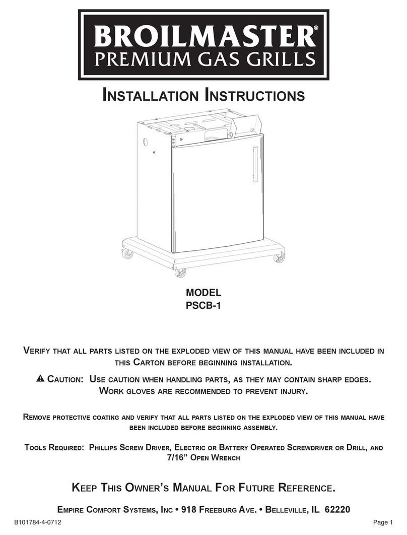 Broilermaster PSCB-1 installation instructions