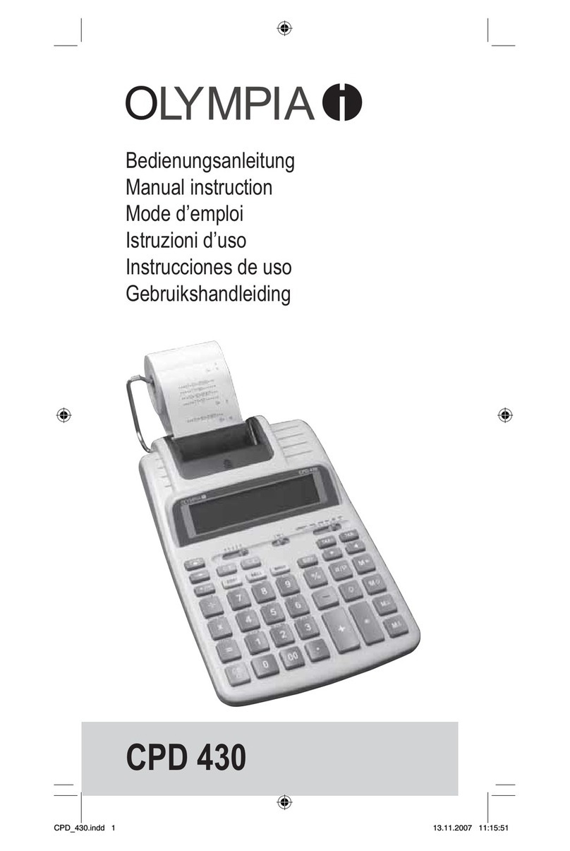 Olympia CPD 430 User manual