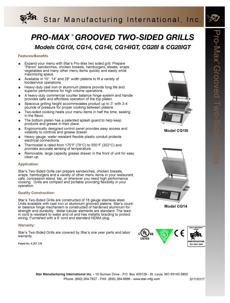 Star Manufacturing Pro-Max CG14 Specifications
