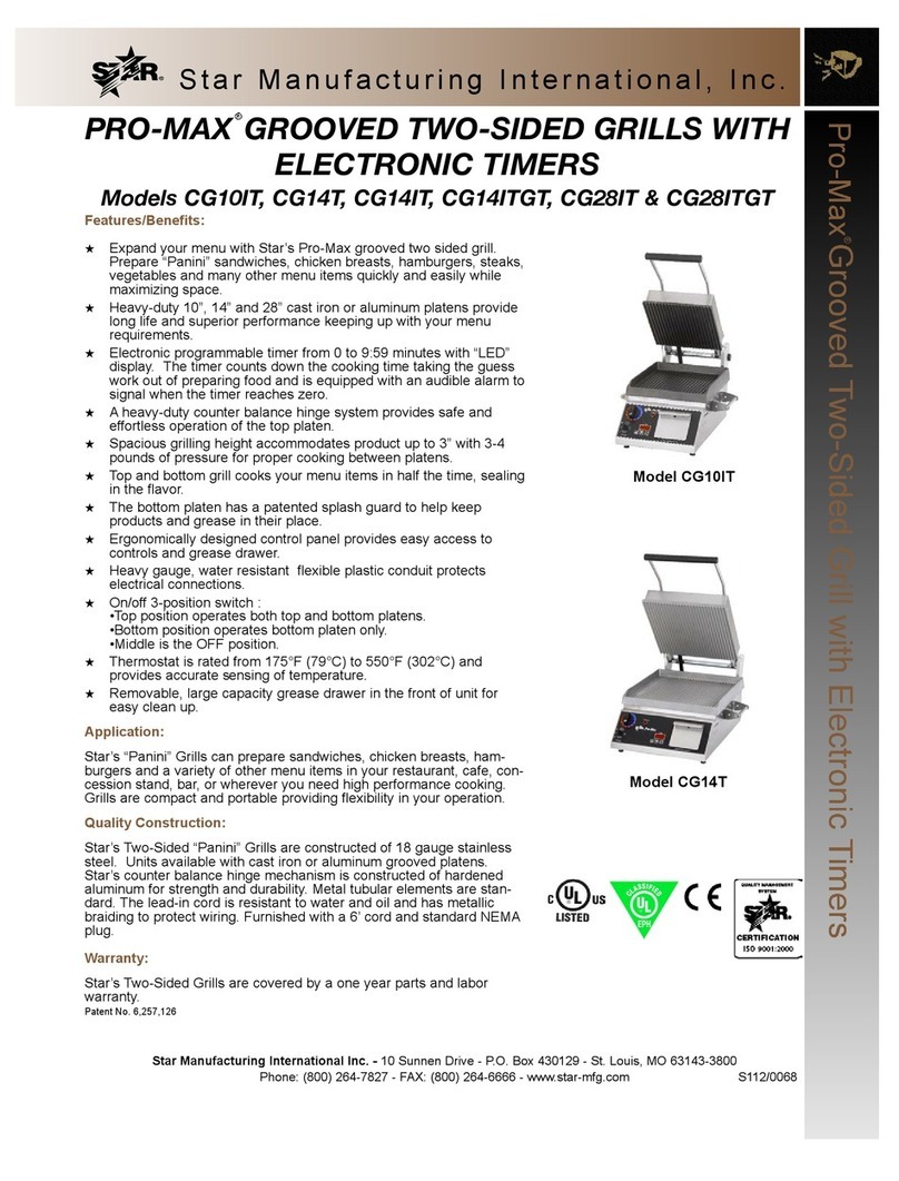 Star Manufacturing PRO-MAX CG10IT Specifications