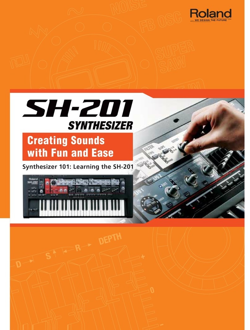 Roland SH-201 User manual
