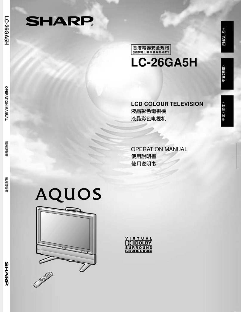 Sharp AQUOS LC-26GA5H User manual