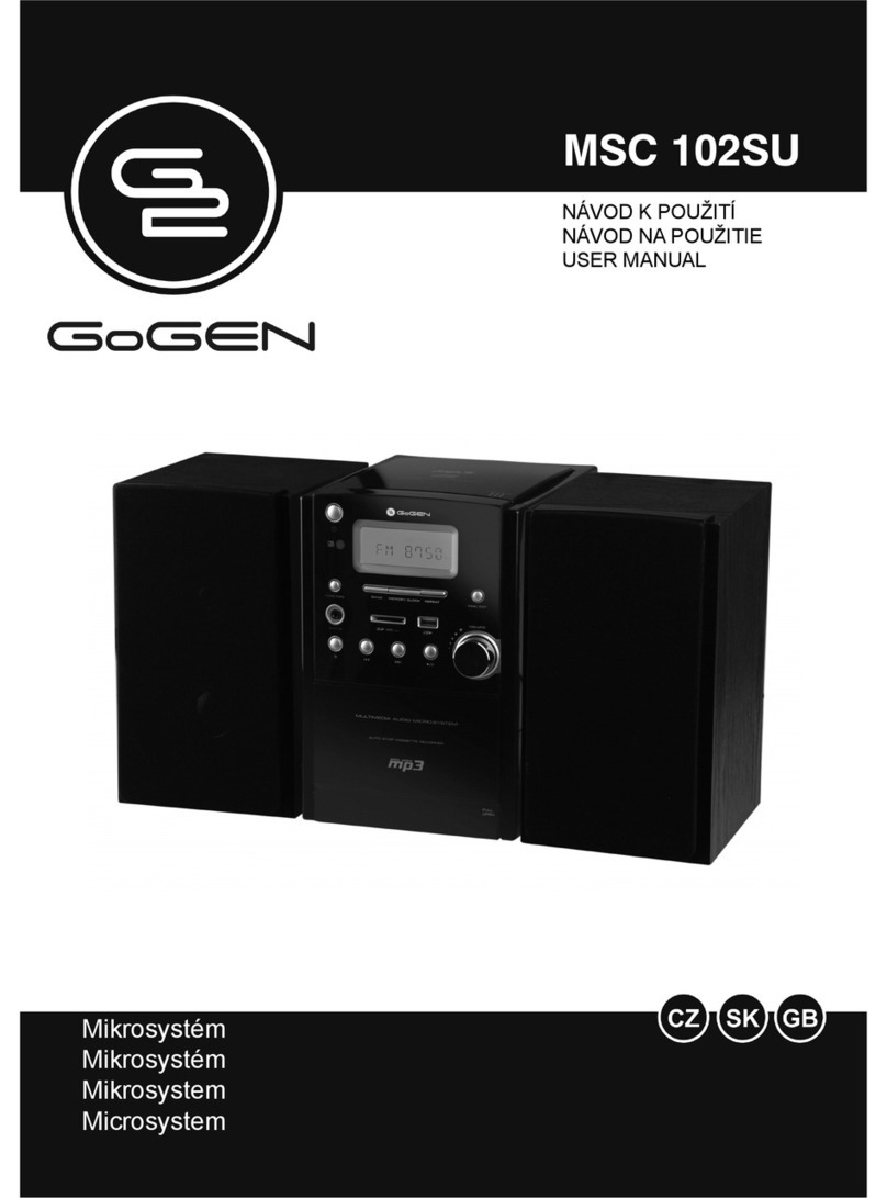 Gogen MSC 102SU User manual