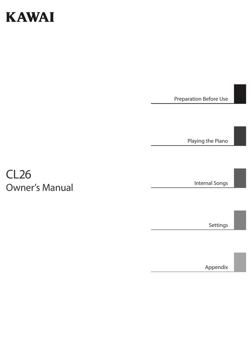 Kawai CL26 owner's manual