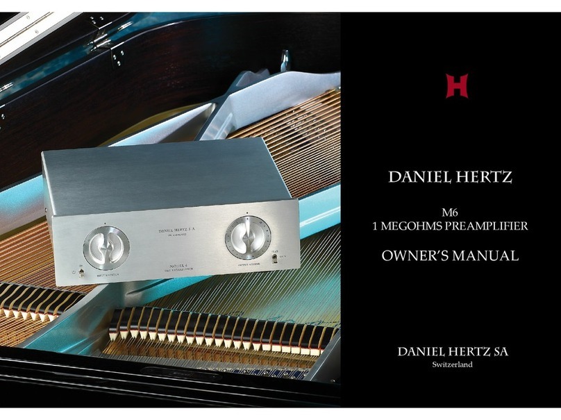 Daniel Hertz M6 owner's manual