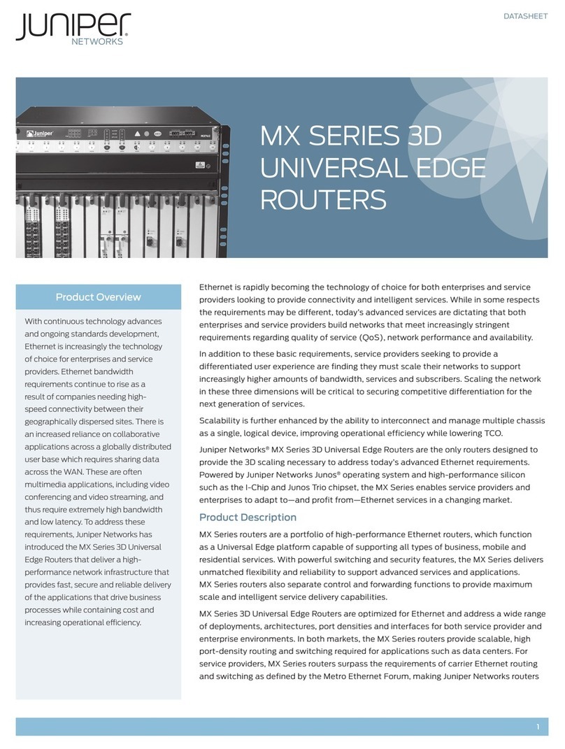 Juniper MX Series User manual