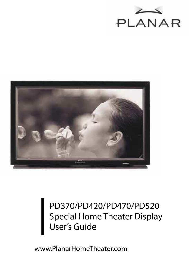 Planar PD370 User manual