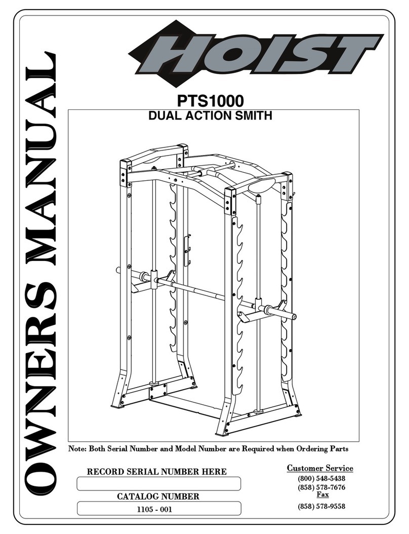 Hoist Fitness PTS1000 owner's manual