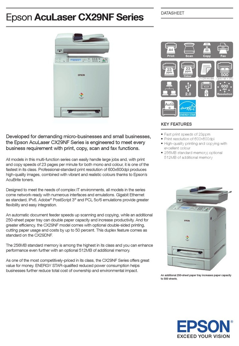 Epson AcuLaser CX29NF User manual