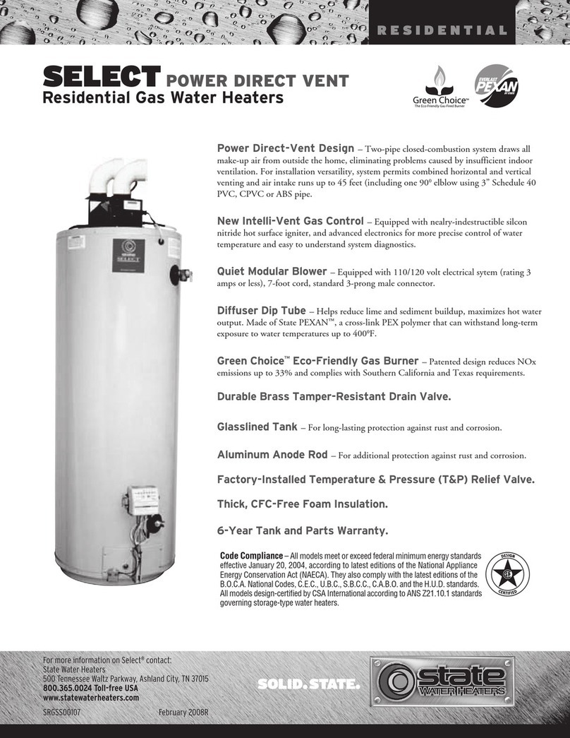 State Water Heaters GS6 40 YBVIT, GS6 40 HBVIT, GS6 50 YBVIT, GS6 50 HBVIT, GS6 40 YBVIT 2, GS6 40 HBVIT 2, GS6 50 YBVIT 2, GS6 50 HBVIT... Specifications State Water Heaters GS6 40 YBVIT, GS6 40 HBVIT, GS6 50 YBVIT, GS6 50 HBVIT, GS6 40 YBVIT 2, GS6 40 HBVIT 2, GS6 50 YBVIT 2, GS6 50 HBVIT... Specifications