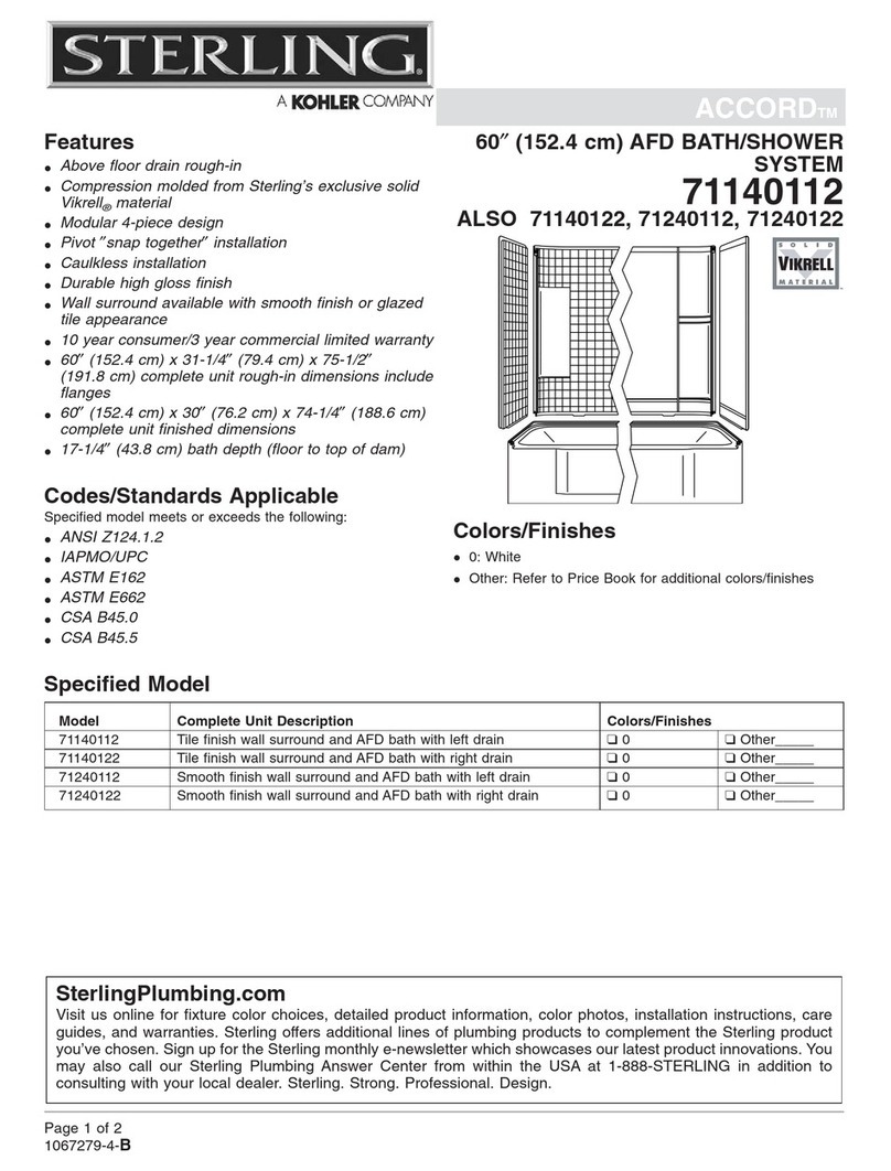 Sterling ACCORD 71140122 Specifications