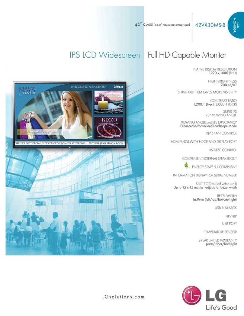 LG 42VX30MS-B User manual
