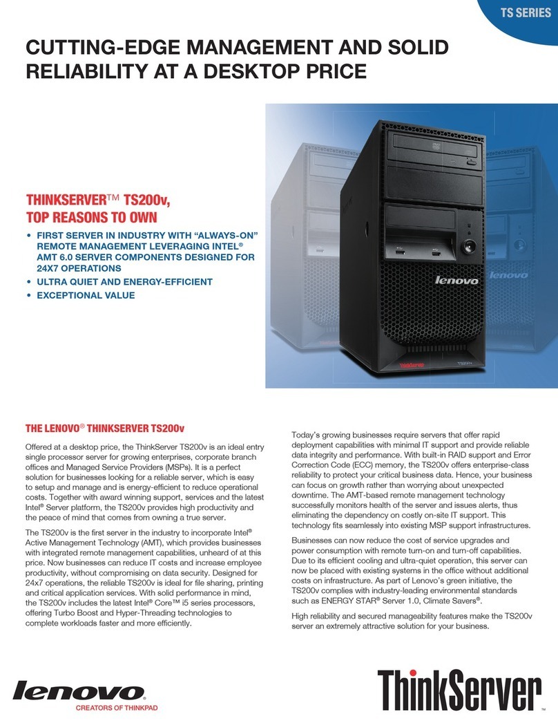 Lenovo ThinkServer TS200v Specifications