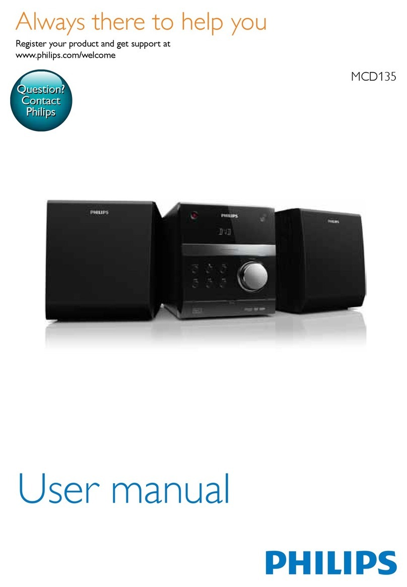 Philips MCD135 User manual Philips MCD135 User manual