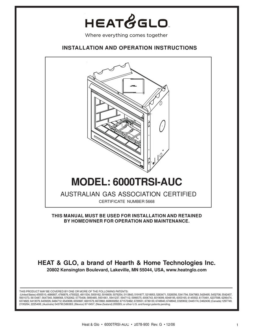 Heat & Glo 6000TRSI-AUC User manual