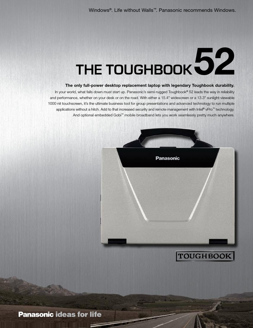 Panasonic The Toughbook 52 User manual