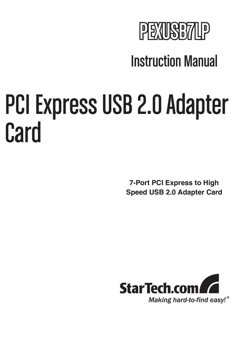 StarTech.com PEXUSB7LP User manual