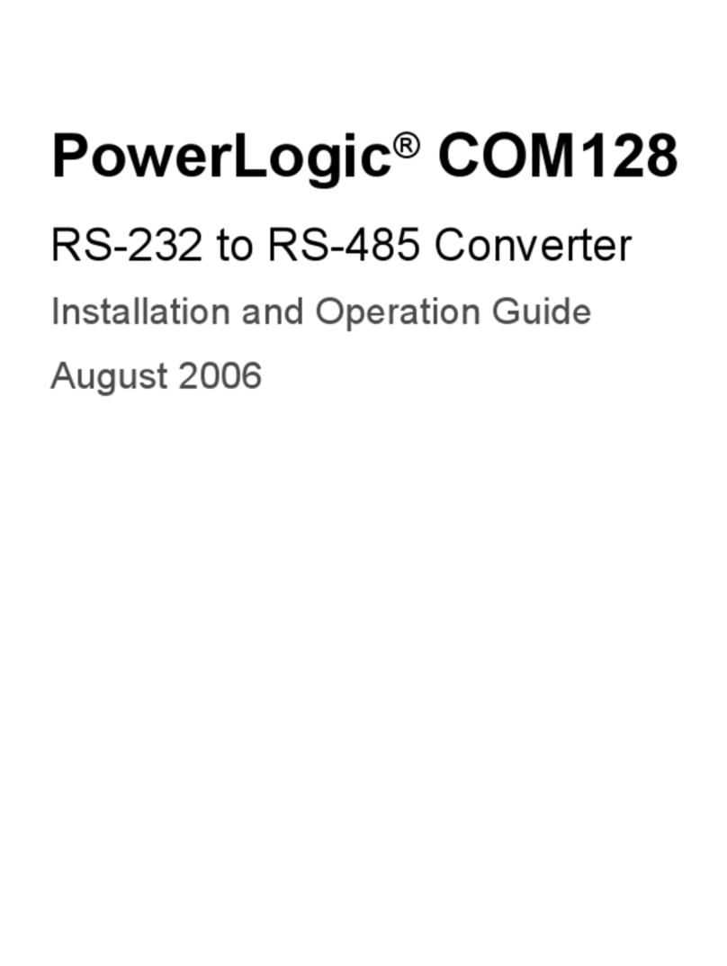 PowerLogic COM128 Installation and operation guide