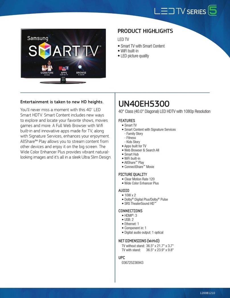 Samsung UN40EH5300 User manual