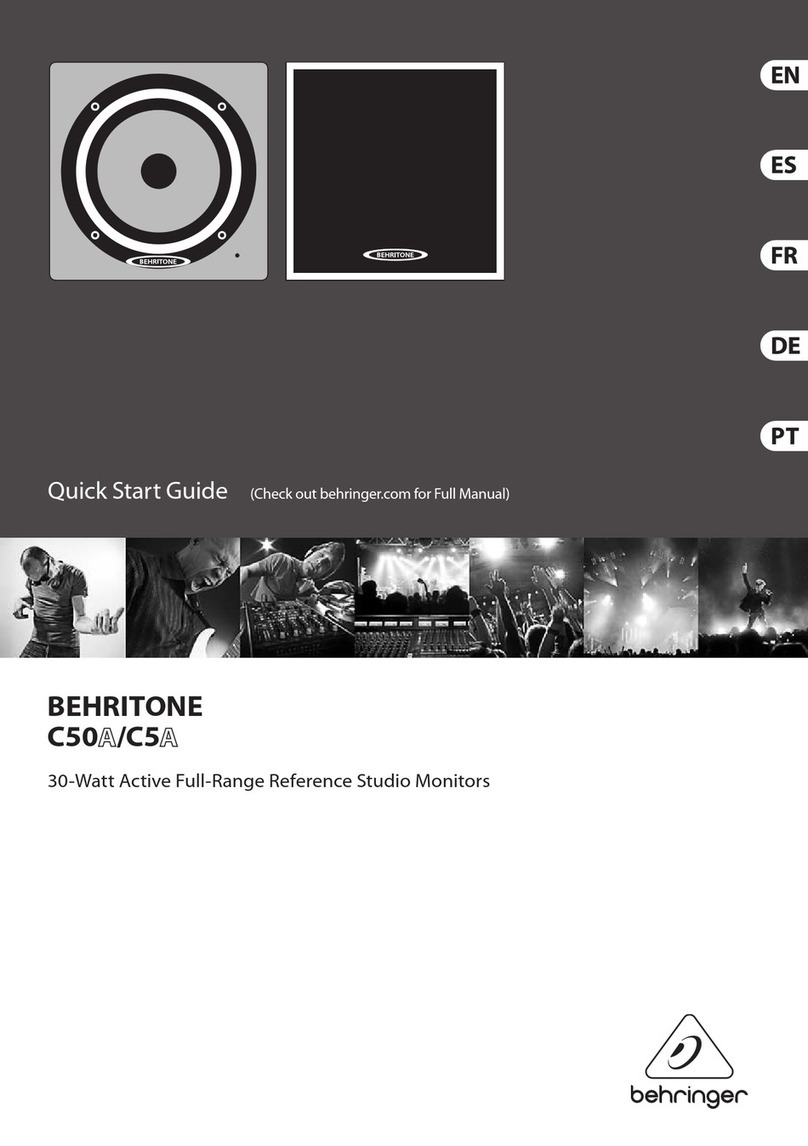 Behringer Behritone C50A quick start guide