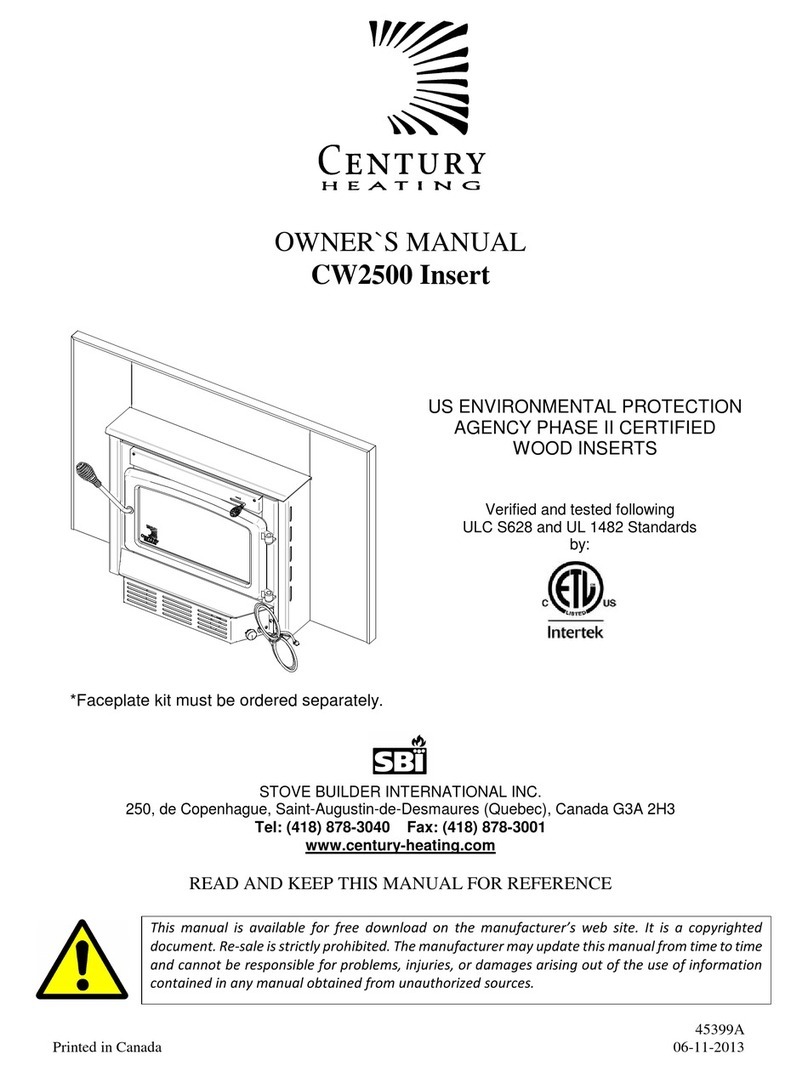 Century Heating CW2500 User manual
