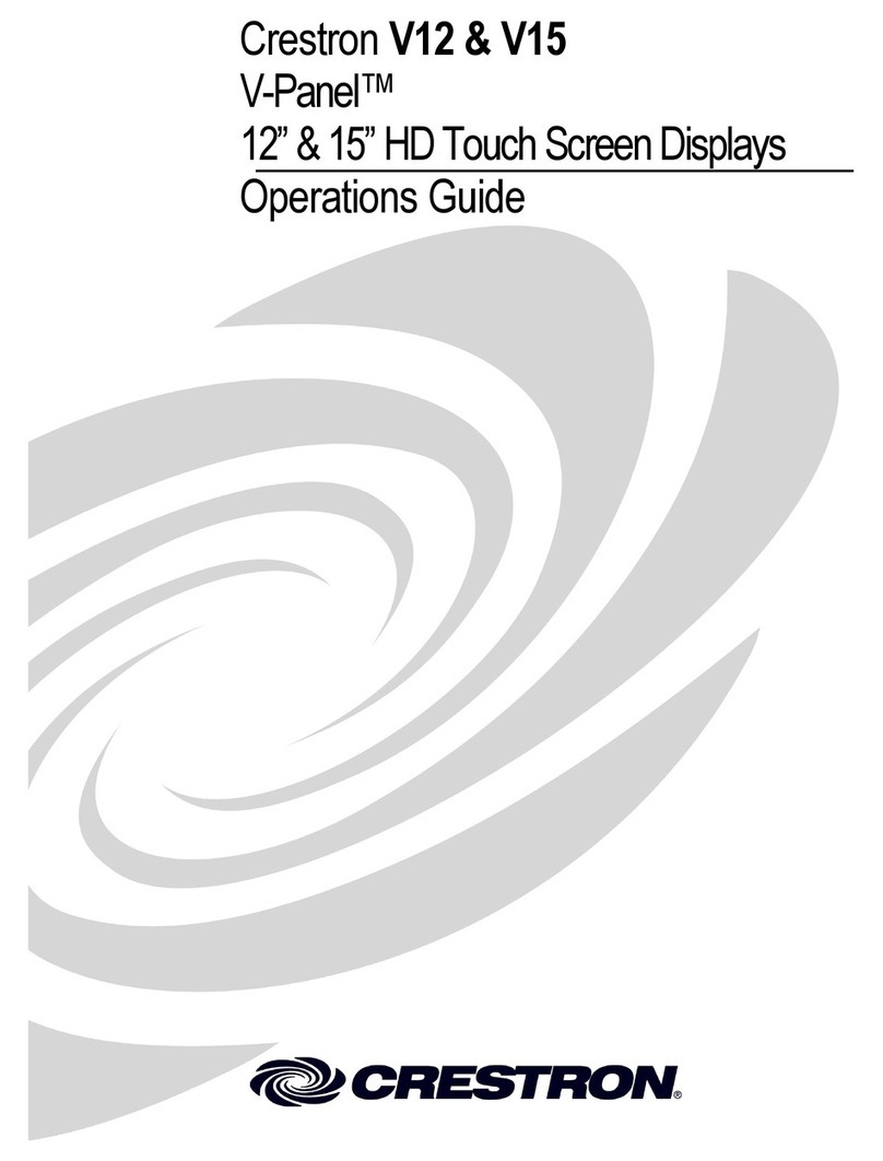 Crestron V12 Operation guide