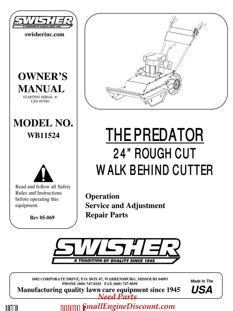 Swisher The Predator WB11524 User manual