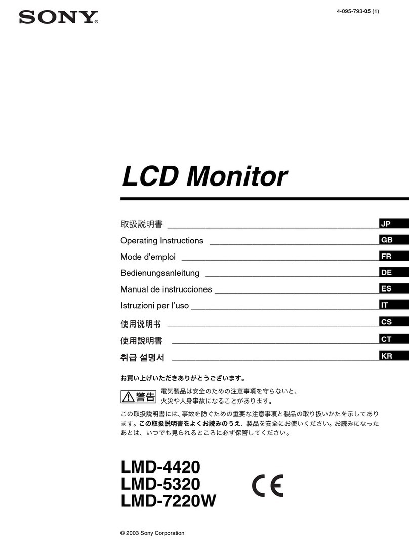 Sony LUMA LMD-4420 User manual