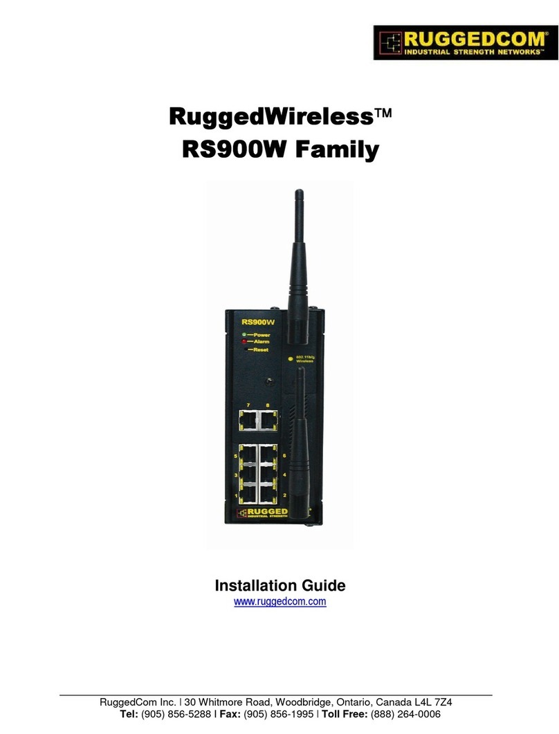 RuggedCom RuggedWireless RS900W Family installation guide