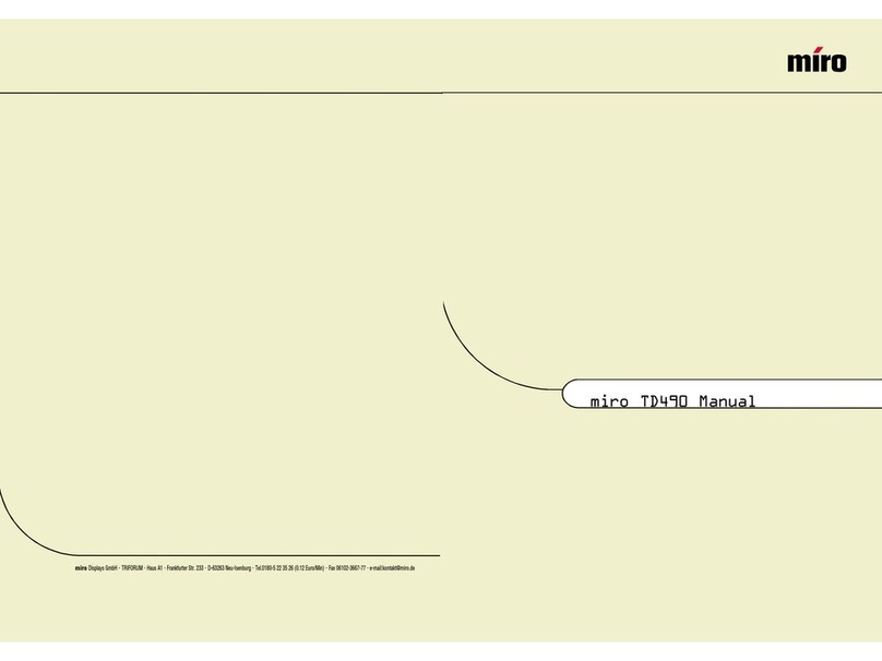 Miro TD490 User manual