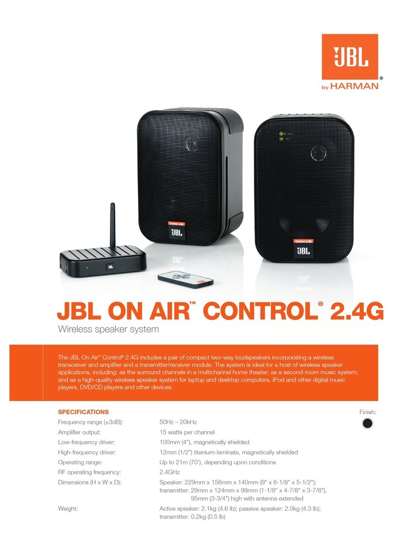 JBL On Air Control 2.4G Specifications
