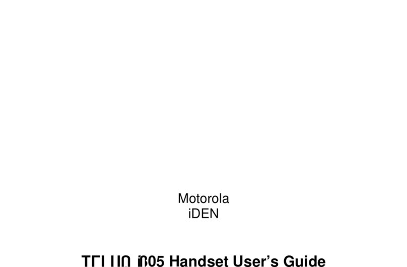 Motorola TELUS i305 User manual Motorola TELUS i305 User manual