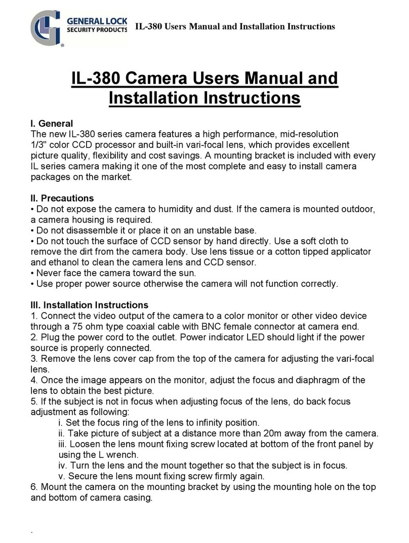 General Lock IL-380 User manual and installation instructions