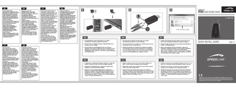 Speed Link sl-8850-sBk Quick install guide