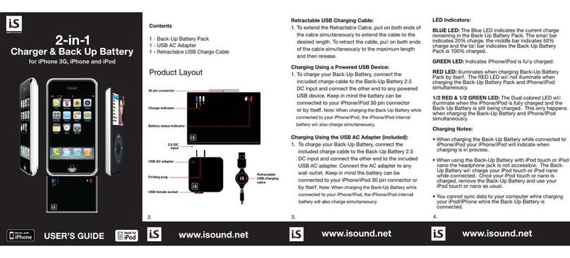 i.S 2-in-1 Charger & Back up battery user guide