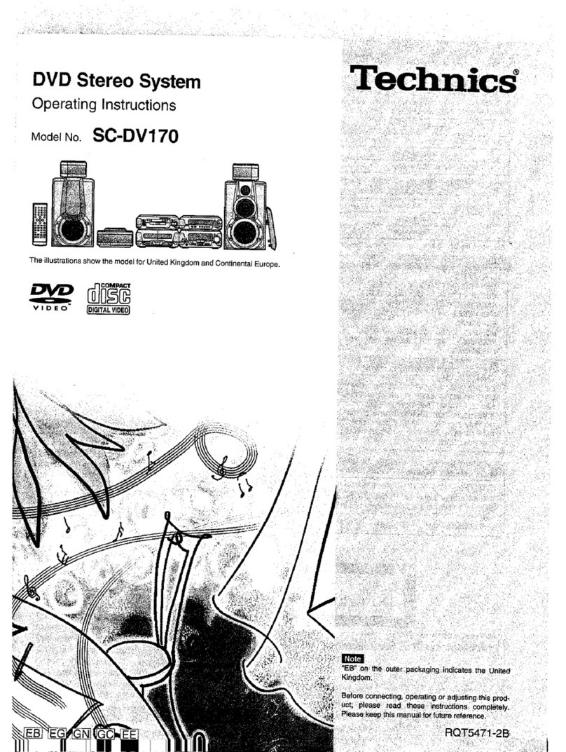 Technics SC-DV170 operating instructions
