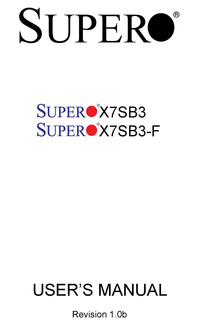 Supero X7SB3 User manual