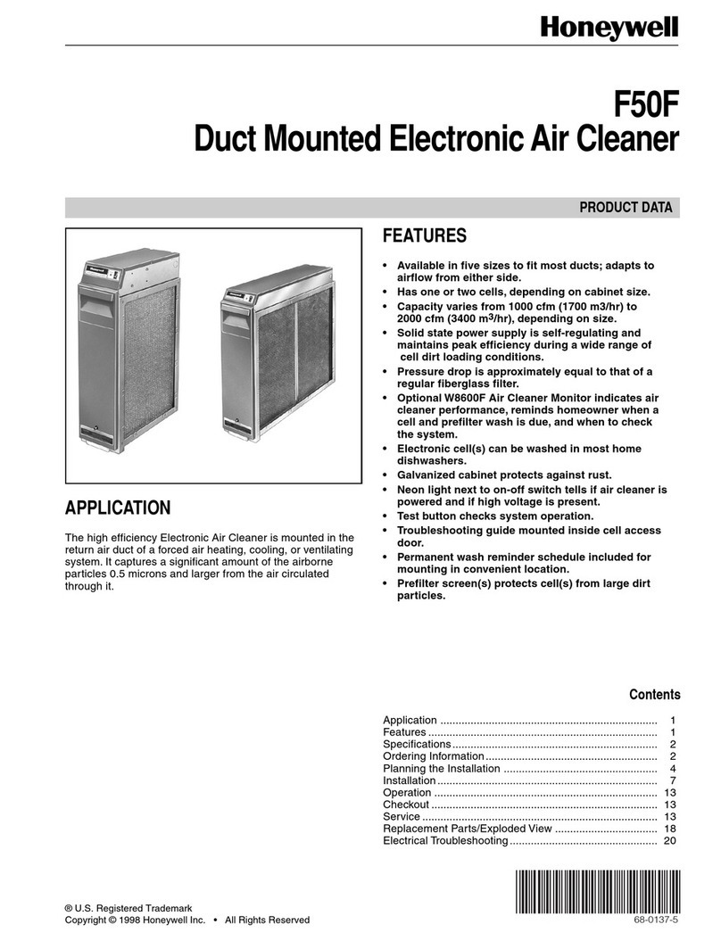 Honeywell F50F Product data Honeywell F50F Product data