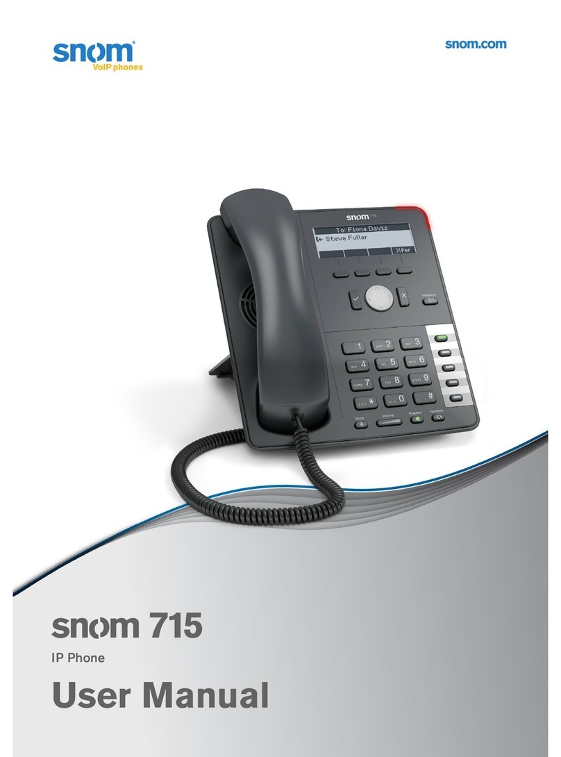 Snom 715 User manual