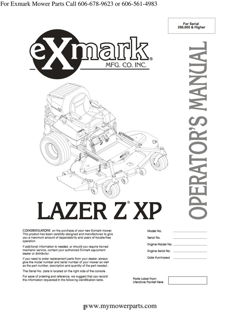 Exmark Laser Z XP User manual
