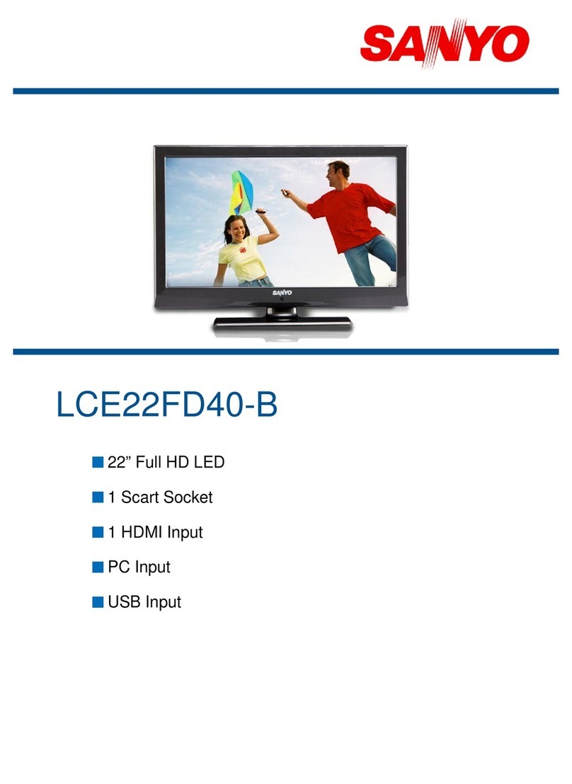 Sanyo LCE22FD40-B User manual