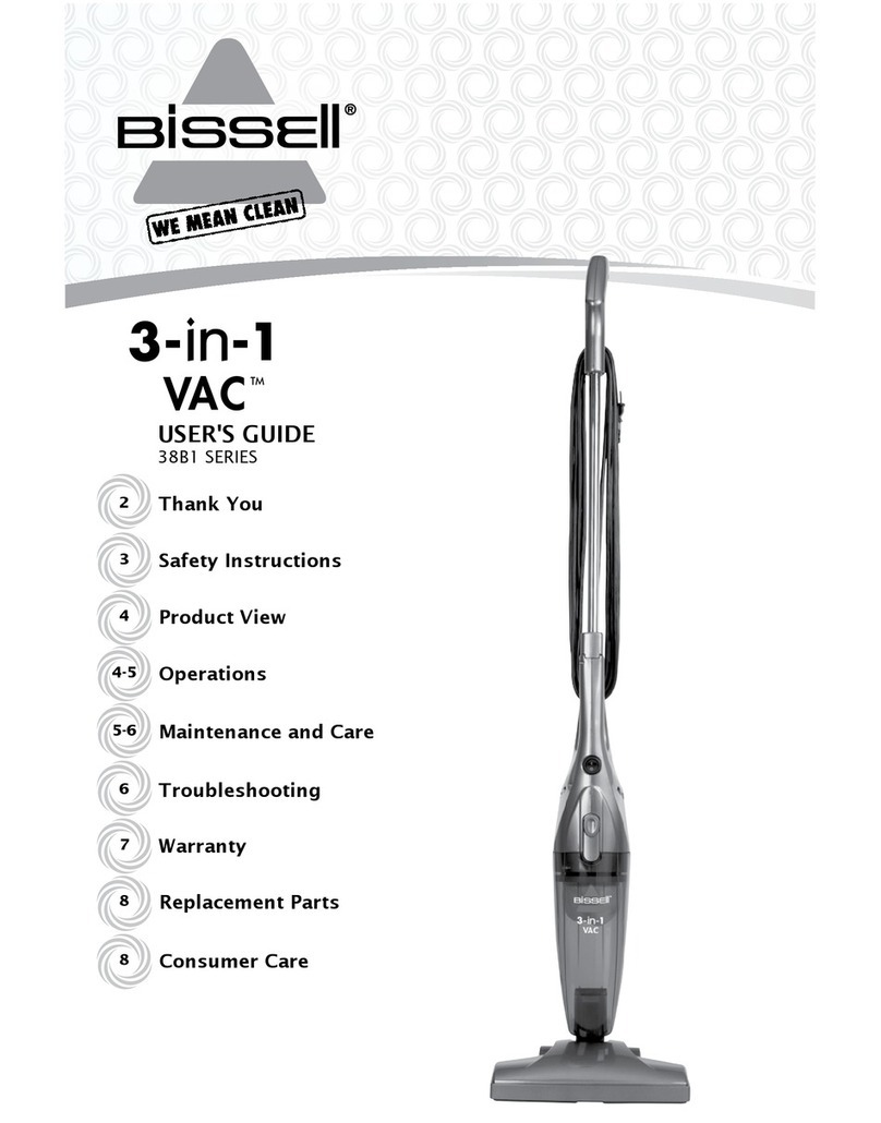 Bissell 38B1 SERIES user guide