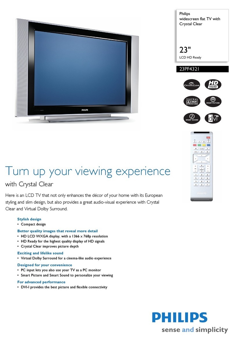 Philips FlatTV 23PF4321 User manual