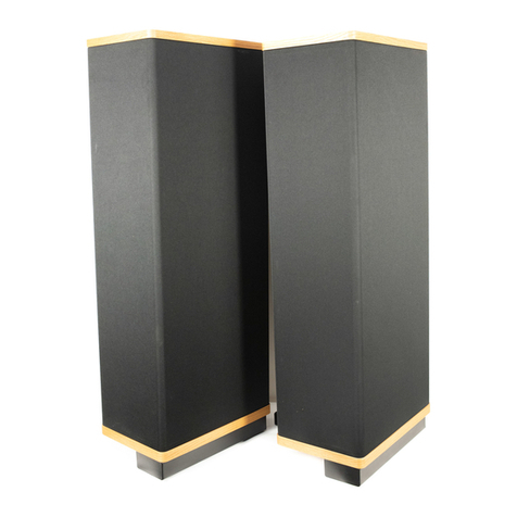 Vandersteen Audio 2Ce Signature II Operation manual
