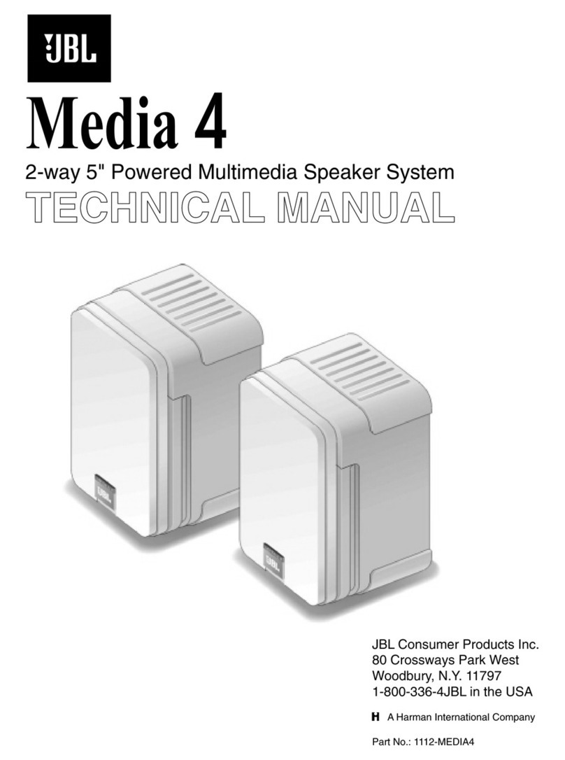 JBL Media 4 User manual JBL Media 4 User manual